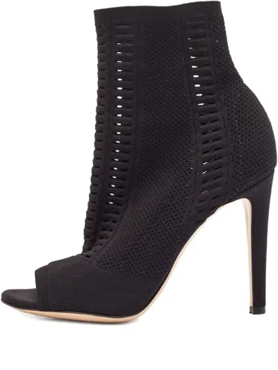 Pre-owned Gianvito Rossi 115mm  Peep-toe Boots
