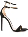 Gianvito Rossi 115mm Victorine Double-buckle Stiletto Sandals In Black