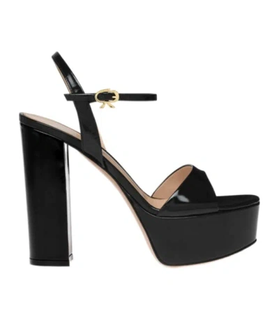 Gianvito Rossi 125mm Marlena Platform Heeled Sandals In Black