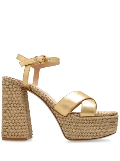 Gianvito Rossi 12mm Bebe Sandals In Gold