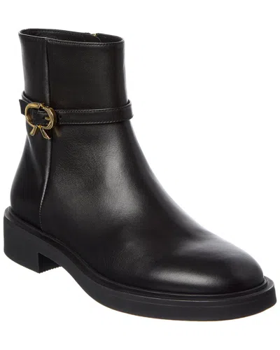 Gianvito Rossi 20 Leather Boot In Black