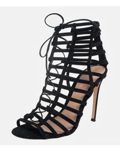 Pre-owned Gianvito Rossi 2024 110mm Caged Lace-up Sandals