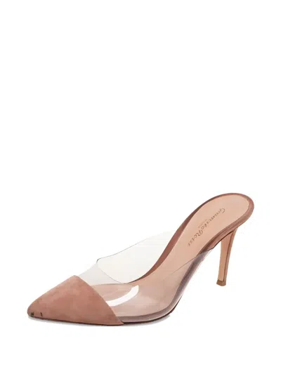 Pre-owned Gianvito Rossi 2024 90mm Plexi Mules