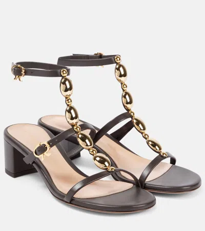 Gianvito Rossi Sandalen 45 Aus Leder In Braun