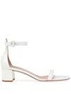 Gianvito Rossi Bridal Versilia Satin Sandals In White