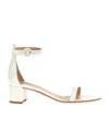 Gianvito Rossi 45mm Gaeta Sandals In White