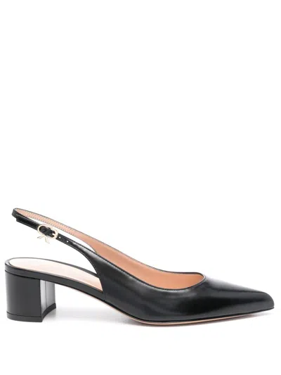 Gianvito Rossi 45mm Piper Slingback Pumps In Black