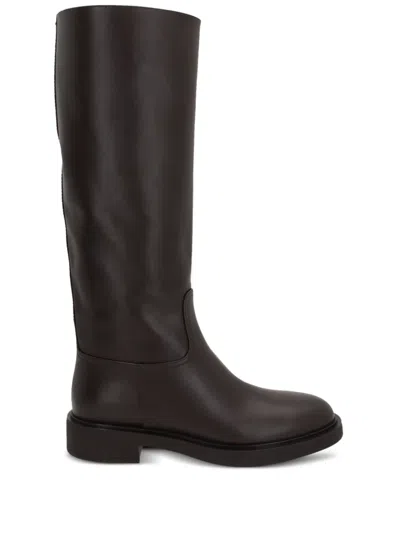 Gianvito Rossi 50mm Moka Boots In Brown