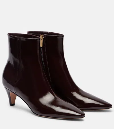 Gianvito Rossi 55 Patent Leather Ankle Boots