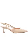 Gianvito Rossi 55mm Ascent Slingback Pump In Sand