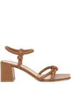 Gianvito Rossi 55mm Juno Leather Sandals In Brown