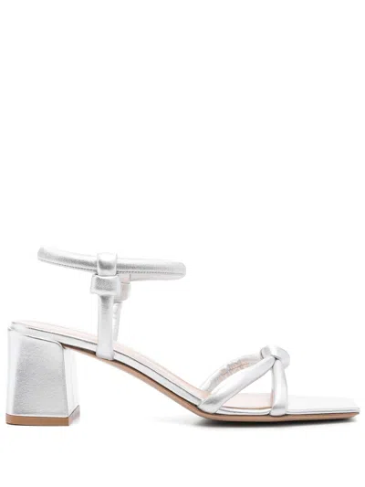 Gianvito Rossi 55mm Juno Sandals In Silver