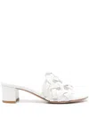 Gianvito Rossi Women's Slide Sandal 45mm In White