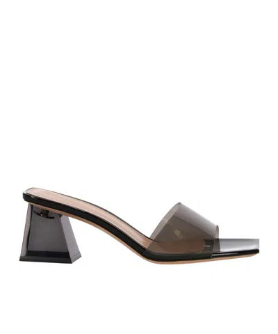 Gianvito Rossi 55mm Pvc Sandals In Black