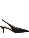 Gianvito Rossi Robbie 55 Patent Leather Slingback Pumps In Black