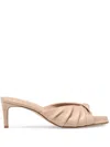 Gianvito Rossi Selene 55mm Sandal In Peach In Neutrals