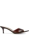 Gianvito Rossi Elle 55 High-heeled Sandals In Braun