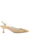 Gianvito Rossi 55mm Vernice Pumps In Neutral