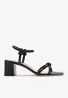 Gianvito Rossi 60 Nappa Leather Sandals In Black
