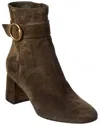 Gianvito Rossi 60 Suede Bootie In Animal Print