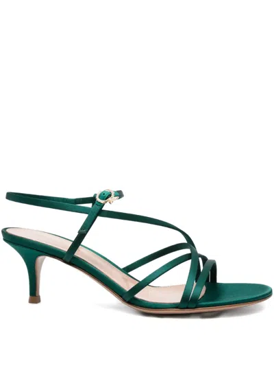Gianvito Rossi 60mm Crossover-strap Sandals In Green