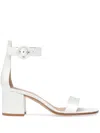 Gianvito Rossi Bridal Versilia Satin Sandals In White