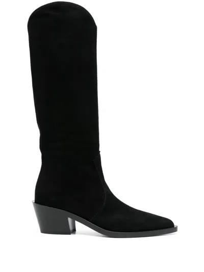 Gianvito Rossi 60mm Waylon Boots In Black