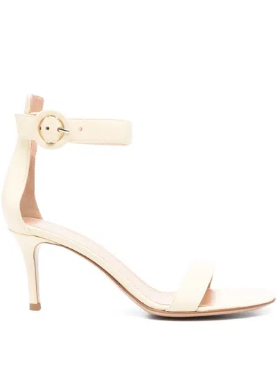 Gianvito Rossi 65mm Portofino Ankle-strap Leather Sandals In Neutral