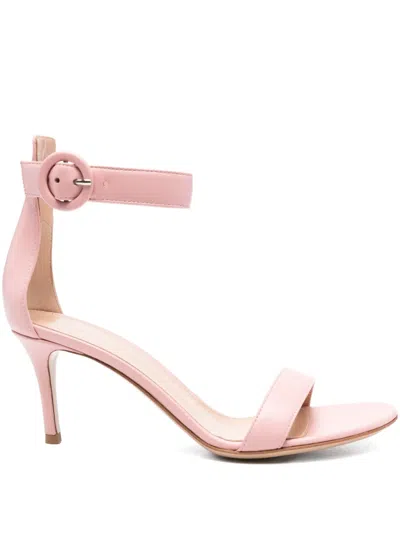Gianvito Rossi 65mm Portofino Sandals In Pink