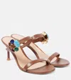 Gianvito Rossi 70 Buckle-detail Leather Mules In Brown