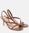 Gianvito Rossi 70 Leather Sandals In Nude