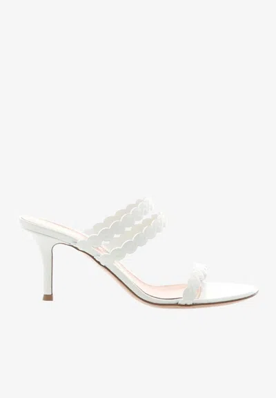Gianvito Rossi 70 Scalloped Leather Mules