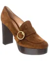 Gianvito Rossi Woman Loafers Khaki Size 11 Soft Leather In Brown