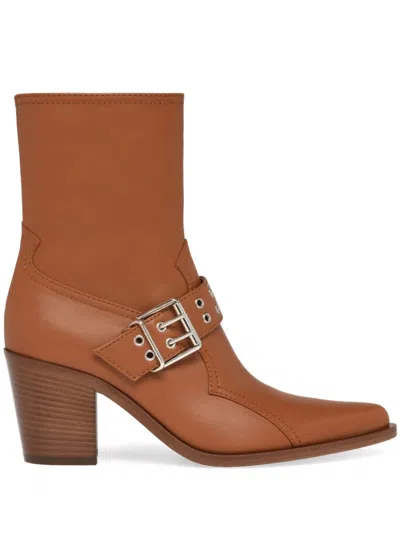 Gianvito Rossi 70mm Arizona Boots In Brown Leather