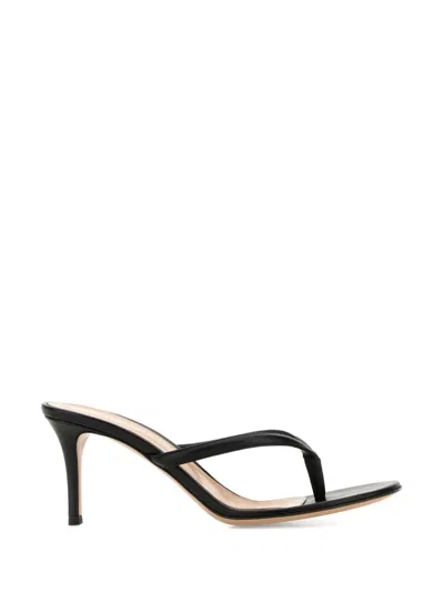 Gianvito Rossi 70mm Calypso Leather Sandals In Black