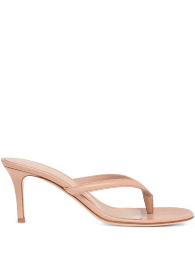 Gianvito Rossi 70mm Calypso Stiletto Heeled Sandals In Neutral