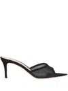 Gianvito Rossi 70mm Dorotea Pointed-toe Heeled Mules In Black