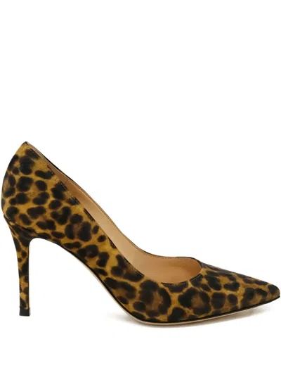 GIANVITO ROSSI 70MM GIANVITO LEOPARD-PRINT STILETTO PUMPS