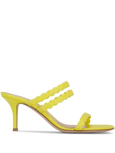 Gianvito Rossi 70mm Kay Sandals In Yellow