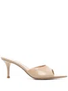 Gianvito Rossi 70mm Patent Mules In Neutrals
