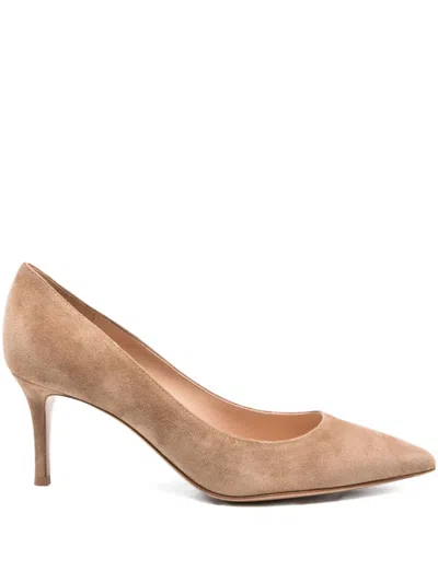 Gianvito Rossi 70mm Pointed-toe Suede Pumps In Multi