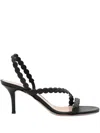 Gianvito Rossi Patent-leather Slingback Sandals In Black
