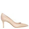 Gianvito Rossi Pointed Toe Patent Finish High Heel In White