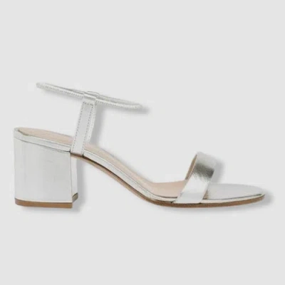 Pre-owned Gianvito Rossi $745  Women's Silver Nadia Leather Sandal Shoes Size 41.5eu/11.5us