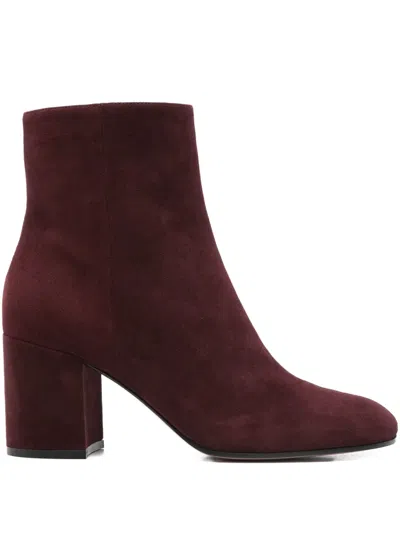 Gianvito Rossi 80mm Joelle Ankle Boots In Brown