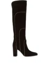 Gianvito Rossi 80mm Juliette Suede Boots In Black