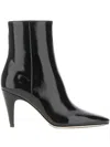 Gianvito Rossi 80mm Patent Leather Stiletto Boots