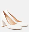 Gianvito Rossi 85 Leather Pumps In White
