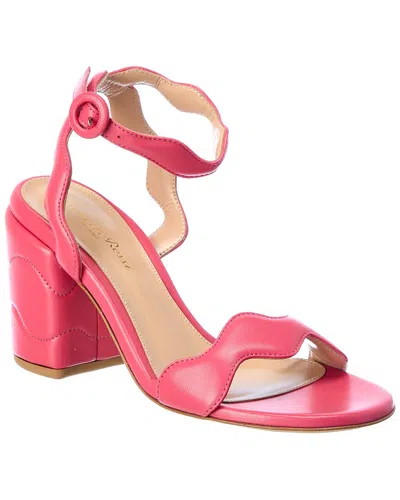 Gianvito Rossi 85 Leather Sandal In Pink