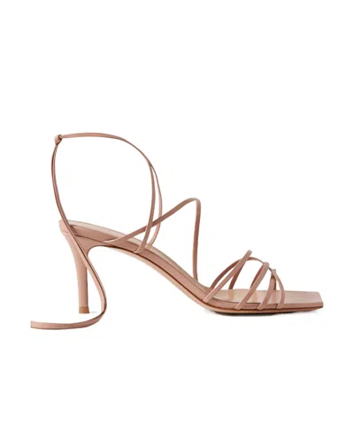 Gianvito Rossi 85 Leather Sandals In Brown